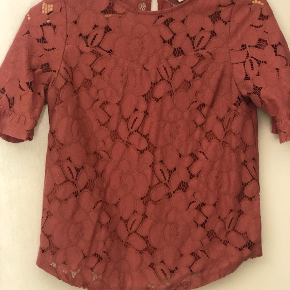 Mauve Lace Blouse